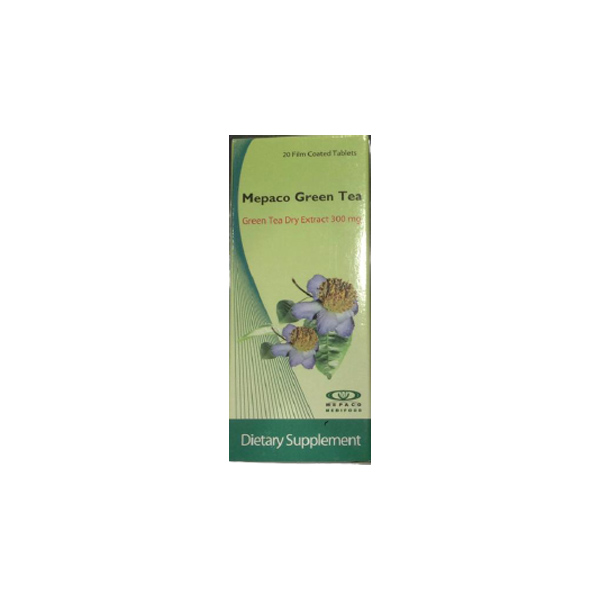 Mepaco green tea 20 f.c. tablets