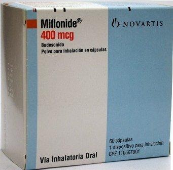 Miflonide breezhaler 400mcg 60 inhalation caps. +inhaler