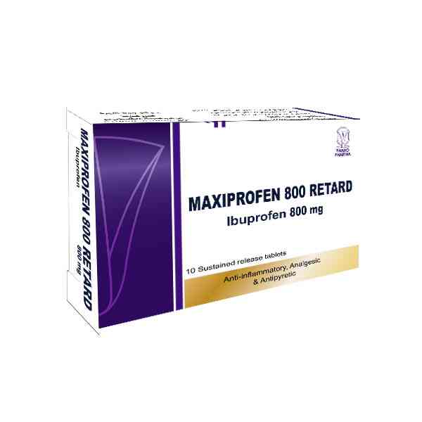 Maxiprofen retard 800mg s.r 10 tab.