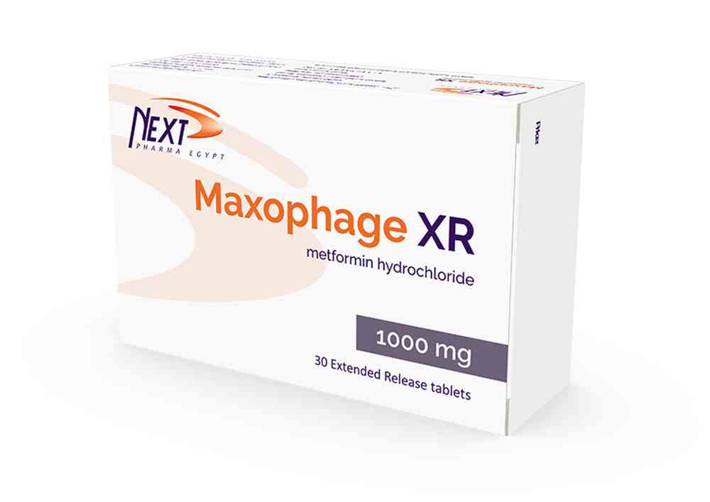 Maxophage xr 1000mg 30 ext. rel. tabs.