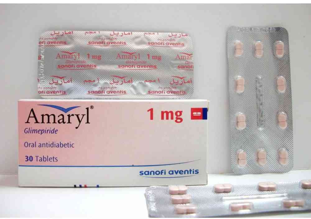 Amaryl 1 mg 30 tabs.