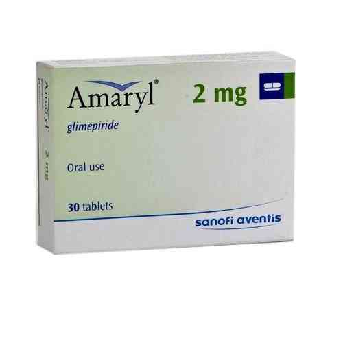 Amaryl 2 mg 30 tabs.