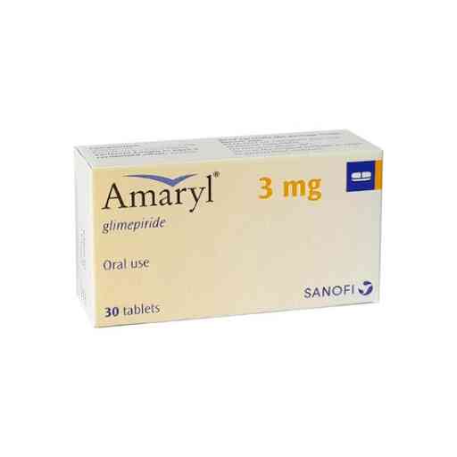 Amaryl 3 mg 30 tabs.
