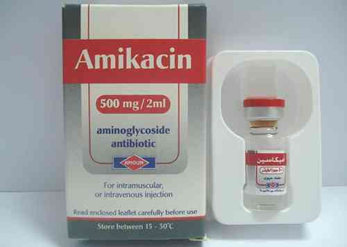 Amikacin amoun 100mg/2ml vial