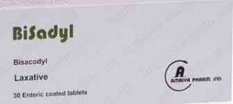 Bisadyl 10 mg 10 adults supp.