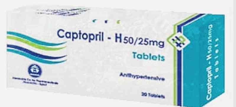 Captopril-h 50/25 mg 20 tabs.