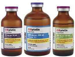 Cisplatin 0.5mg/ml (25mg) vial.