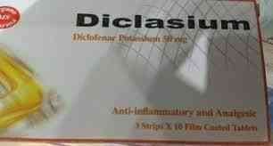 Diclasium 50 mg 30 f.c. tabs.