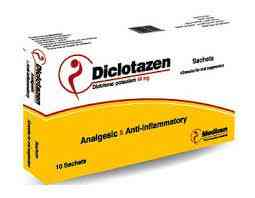 Diclotazen 50 mg 10 sachets