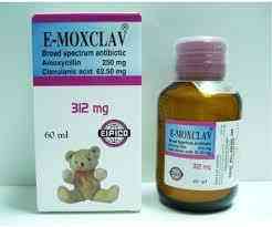 E-moxclav 312 mg/5ml dry mix for oral susp. 60ml