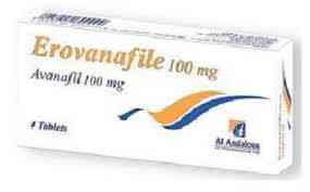 Erovanafile 100 mg 4 tabs.