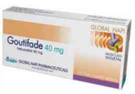 Goutifade 40 mg 20 f.c. tablets