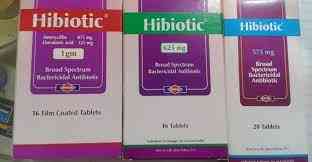 Hibiotic 375mg 20 tabs.