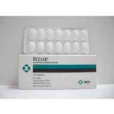 Hyzaar 100/12.5 mg 14 f.c. tabs.