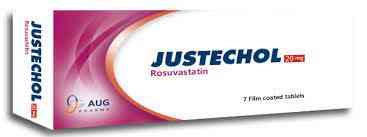 Justechol 10 mg 14 f.c. tabs.