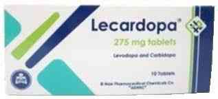 Lecardopa 275 mg 10 tabs.