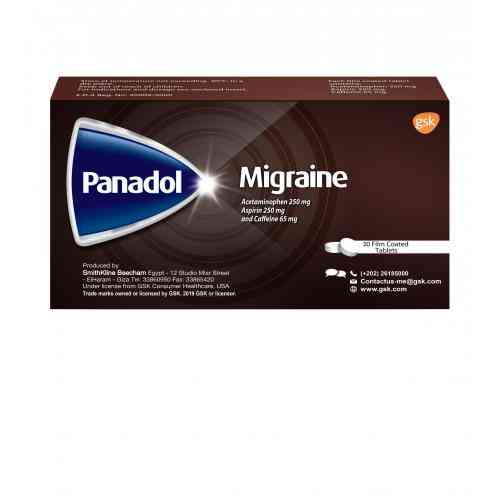 Panadol migraine 30 tabs.