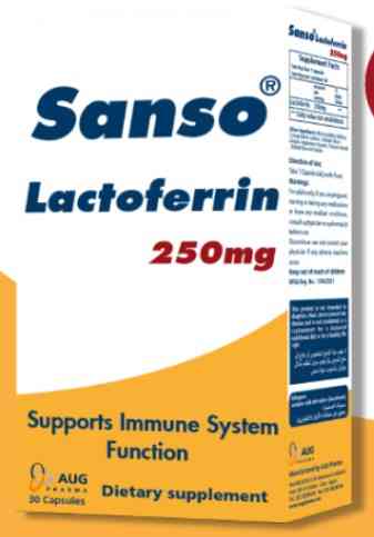 Sanso lactoferrin 250 mg 30 caps.