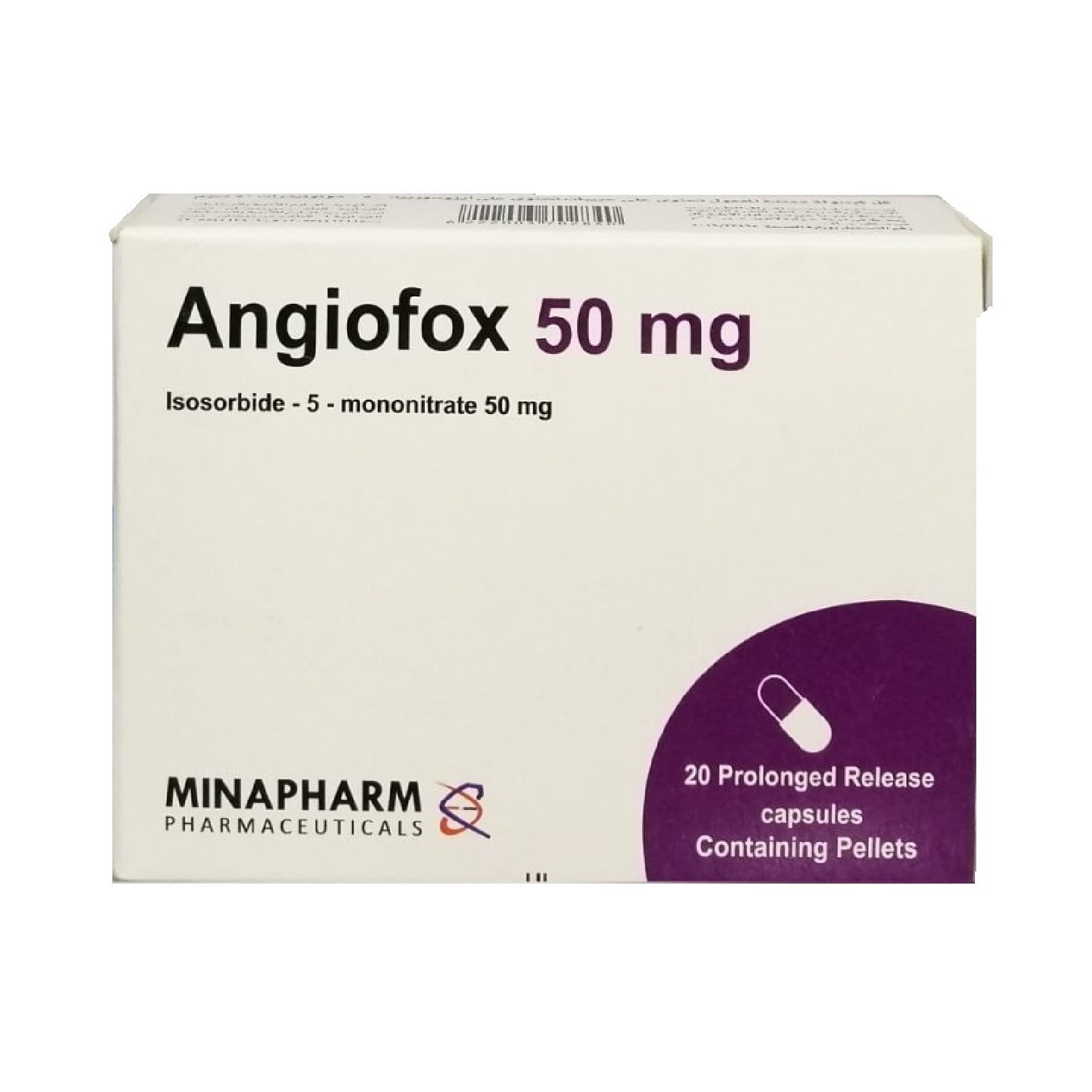 Angiofox (effox) 20 mg 20 tabs.